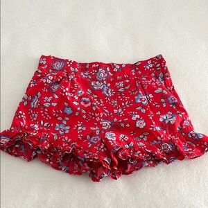 Janie and Jack floral shorts.  Size 5